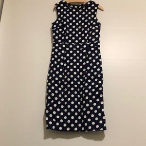 Vintage Style Blue Polka Dot Dress